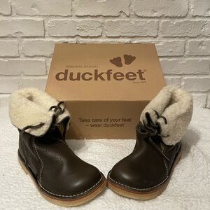 Duckfeet Women's Brown Combat Boots
